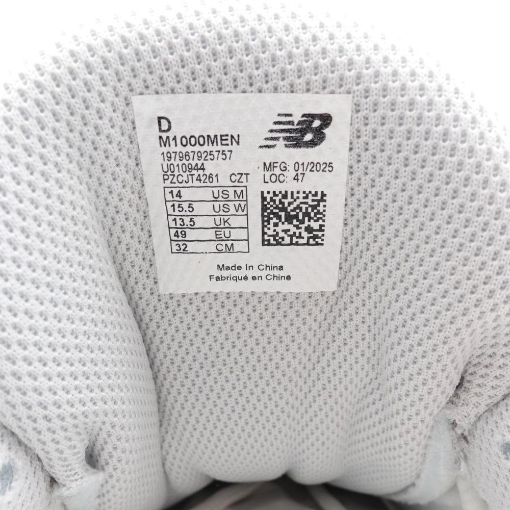 NEW Men's New Balance 1000 Sneakers M1000MEN Navy/Sea Salt - Picture 10 of 11